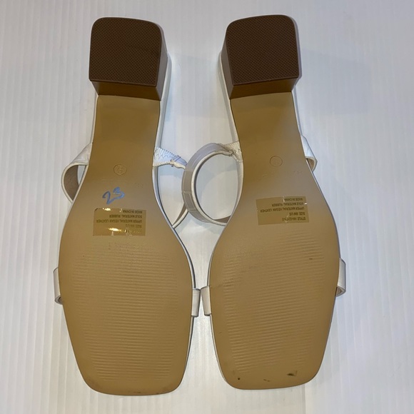 H Halston Croc Embossed Vegan Leather Sandals - Picture 3 of 4